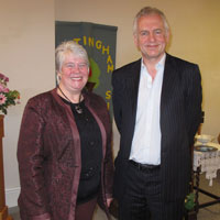 Andrew Cooper with Helen Catchpole 